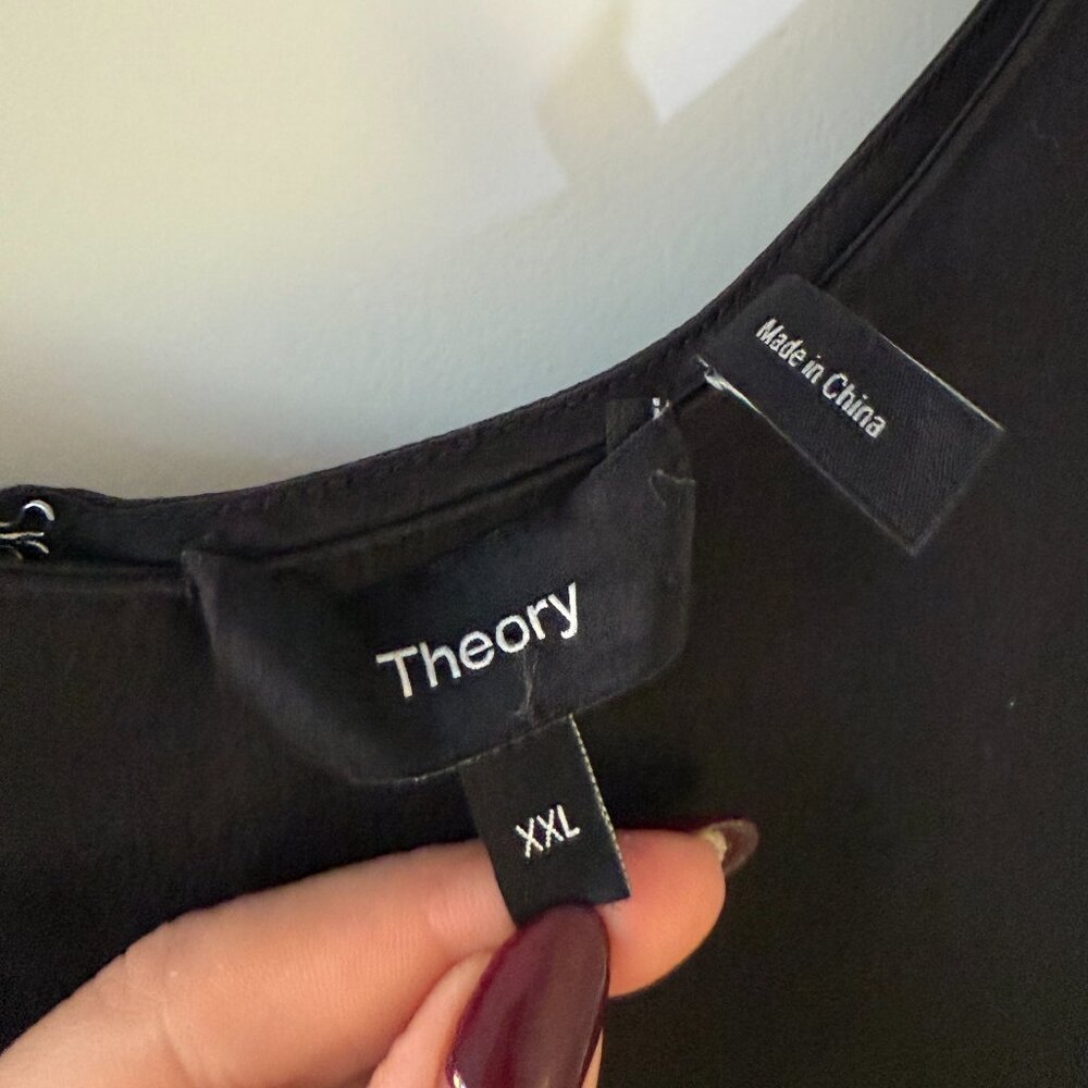 Theory Silk Sleeveless Top - Picture 3 of 5